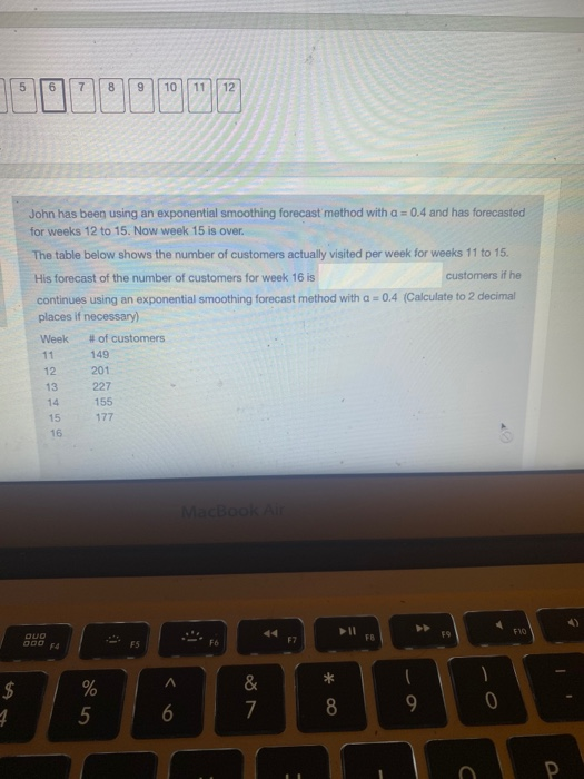 5 6 7 8 9 10 11 12 (For Problems 4, 5, and 6)