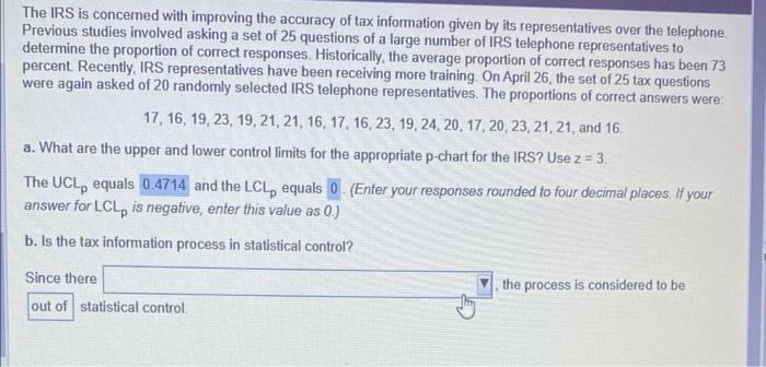 part B please The IRS is concerned with improving