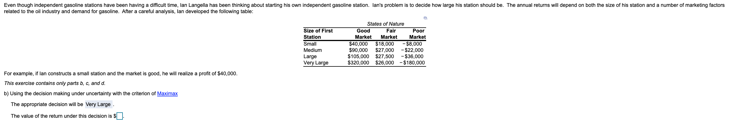 Even though independent gasoline stations have