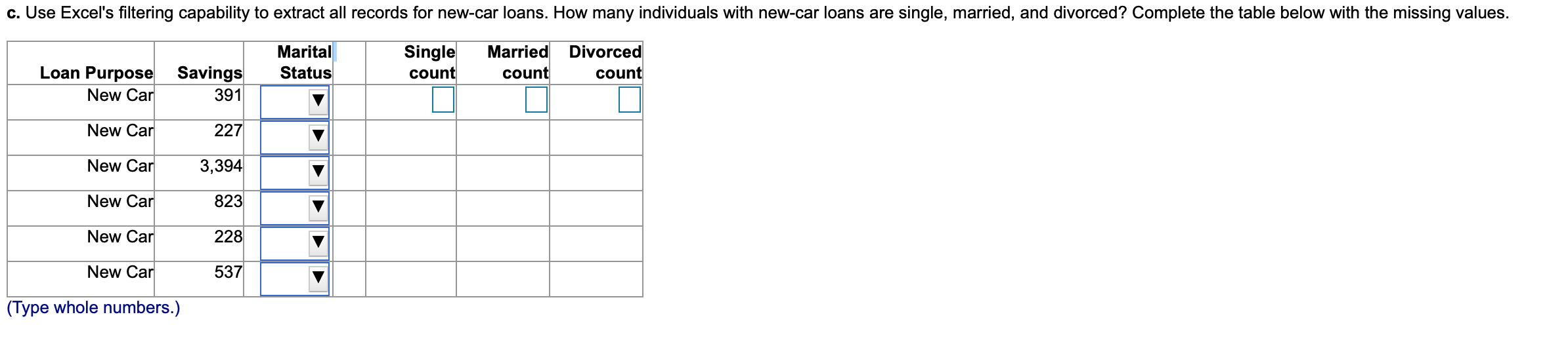 A1 fx Loan Purpose B D E F G . 1 J Months