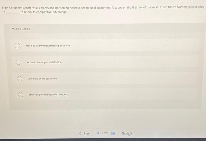 Nina's Nursery, which retails plants and