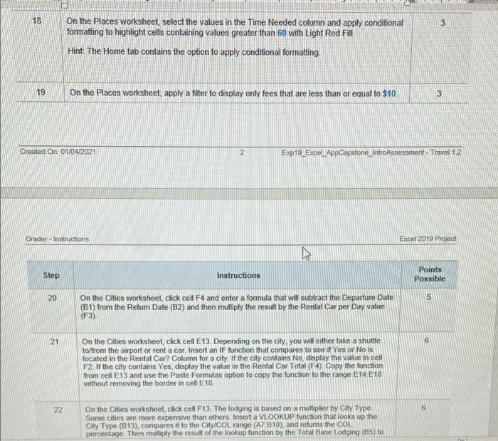 10 Cut the chart and paste it in cell A13. Change