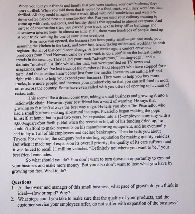 may you answer these 2 questions pleae When you