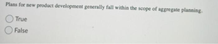 Plans for new product development generally fall