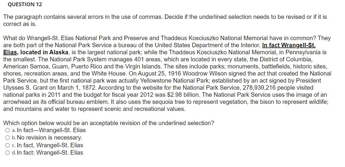 English expert please!!! QUESTION 10 The