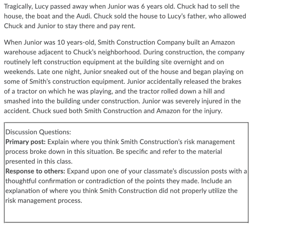 Please start your initial discussion post with a