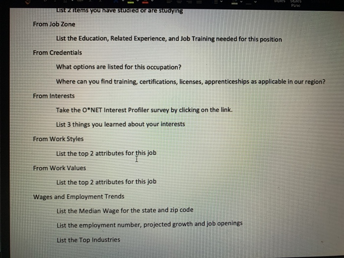 Exploring O*NET Online The Occupational