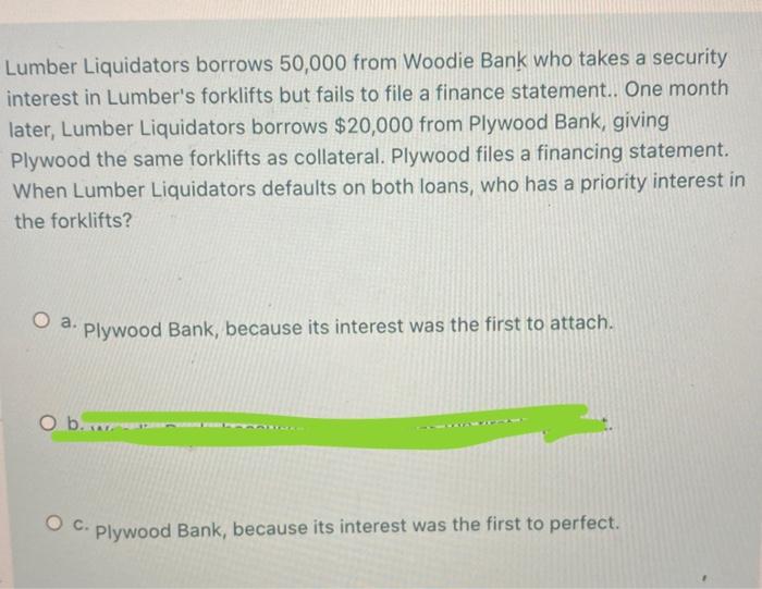 Lumber Liquidators borrows 50,000 from Woodie