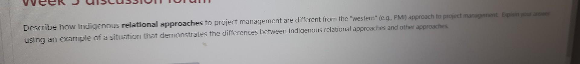 using an example of a situation that demonstrates