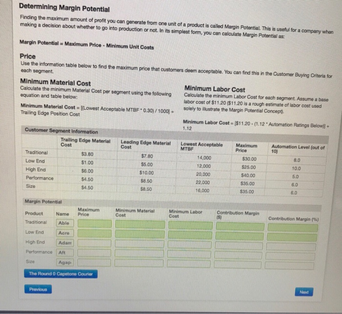Margin Analysis Margin Analysis Being able to