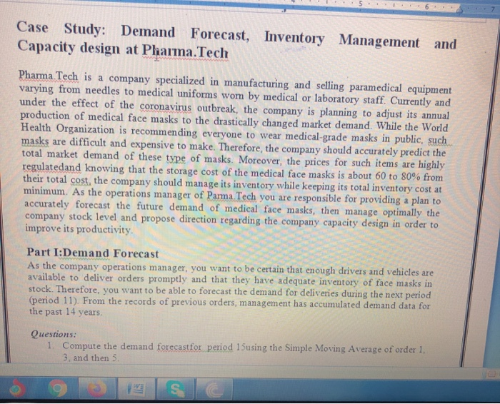 Case Study: Demand Forecast, Inventory Management