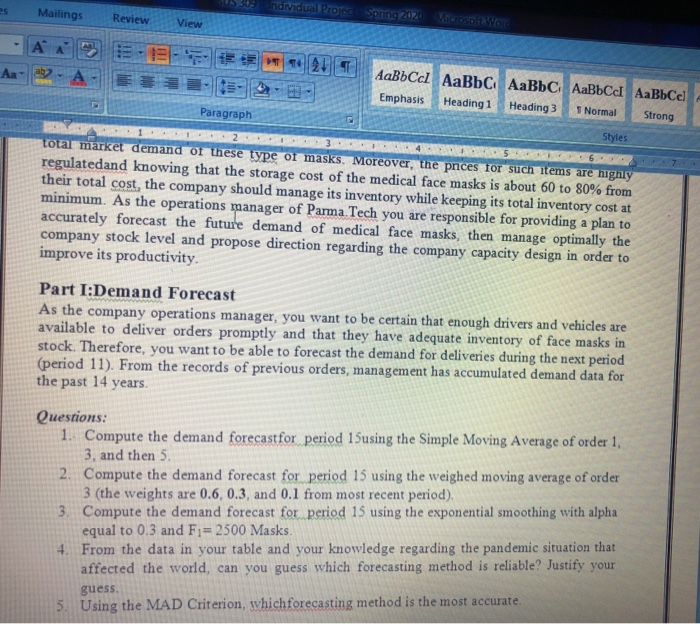 Case Study: Demand Forecast, Inventory Management
