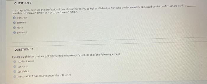 anyone help answer these please QUESTION 8 An