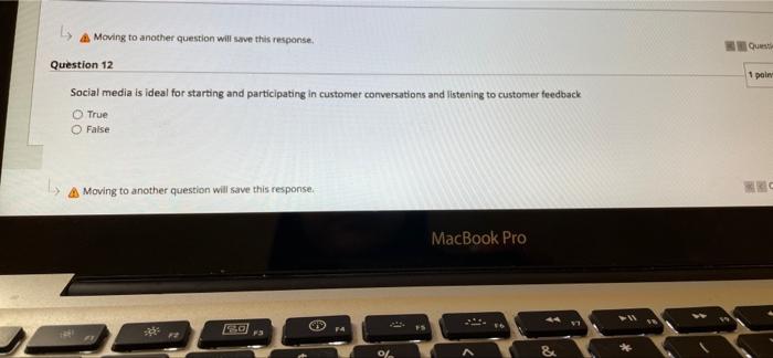 Moving to another question will save this