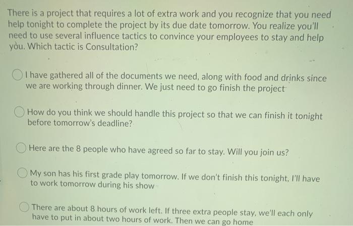 Question 18 (2 points) Listen There is a project