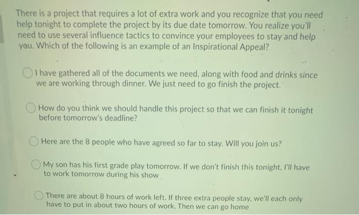 Question 18 (2 points) Listen There is a project