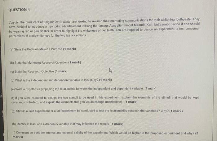 need help with F,G,,Hand I PLEASE QUESTION 4