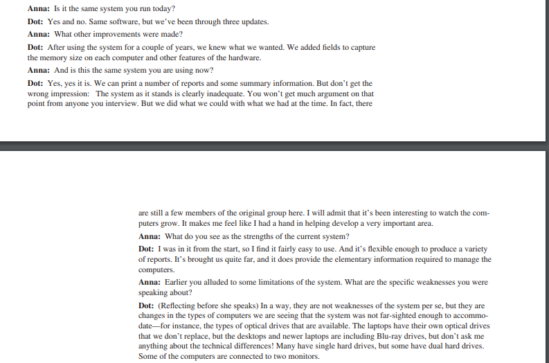 E-1. Analyze the five interviews. In a paragraph,