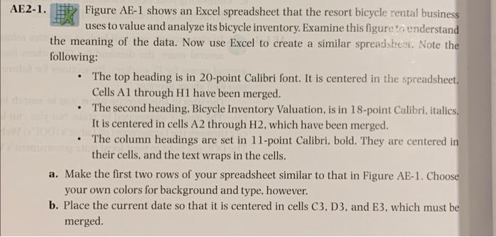 Can i get help with parts A, B, D, E, F AE2-1.