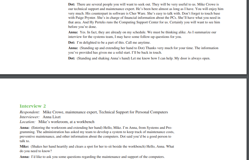 E-1. Analyze the five interviews. In a paragraph,