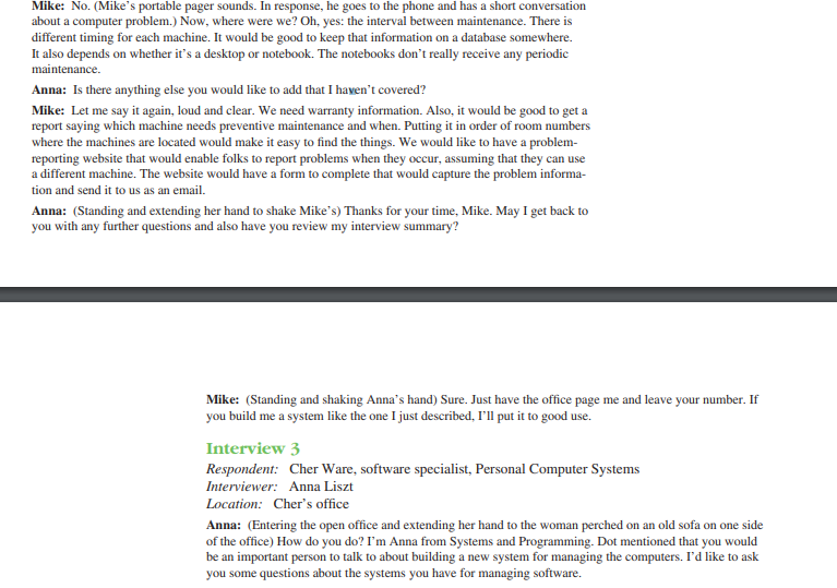 E-1. Analyze the five interviews. In a paragraph,