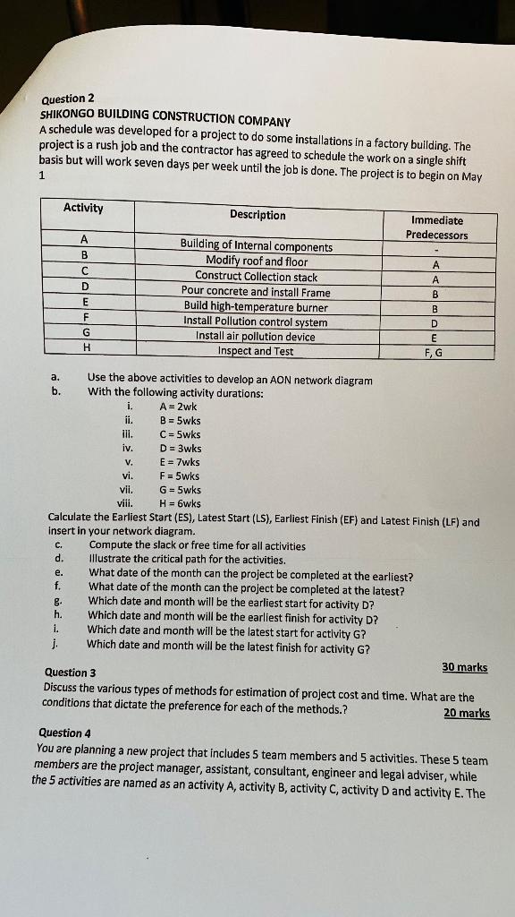 Can i please be assisted with question 2 below