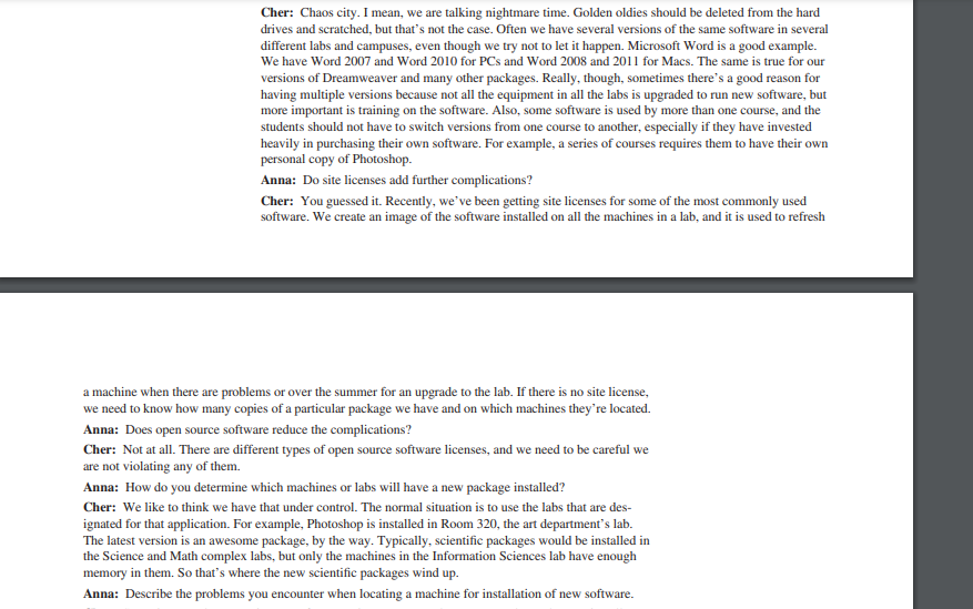 E-1. Analyze the five interviews. In a paragraph,