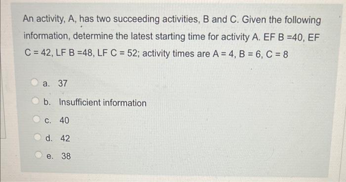 Urgent!!! An operation analyst is forecasting