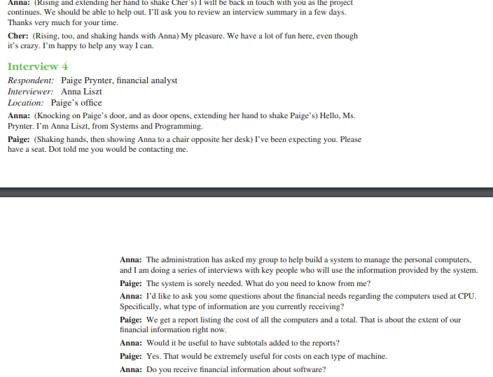 E-1. Analyze the five interviews. In a paragraph,