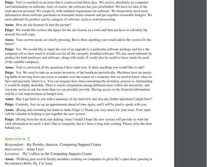 E-1. Analyze the five interviews. In a paragraph,