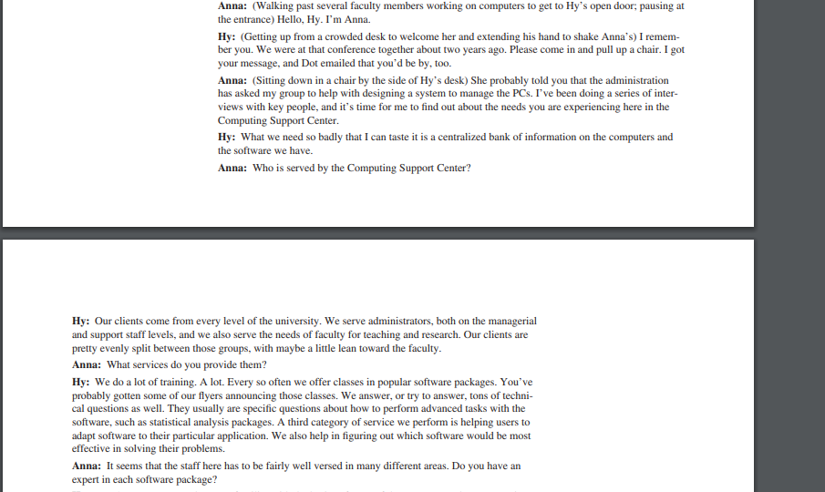 E-1. Analyze the five interviews. In a paragraph,