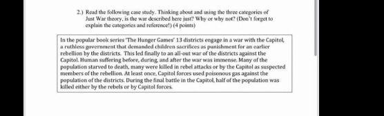 2.) Read the following case study. Thinking about