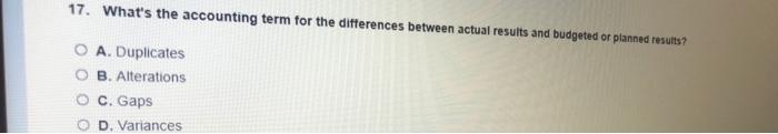 16. What's the term for the combined costs