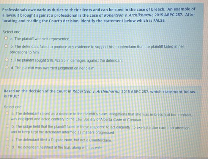 Read about tort law principles in the Business