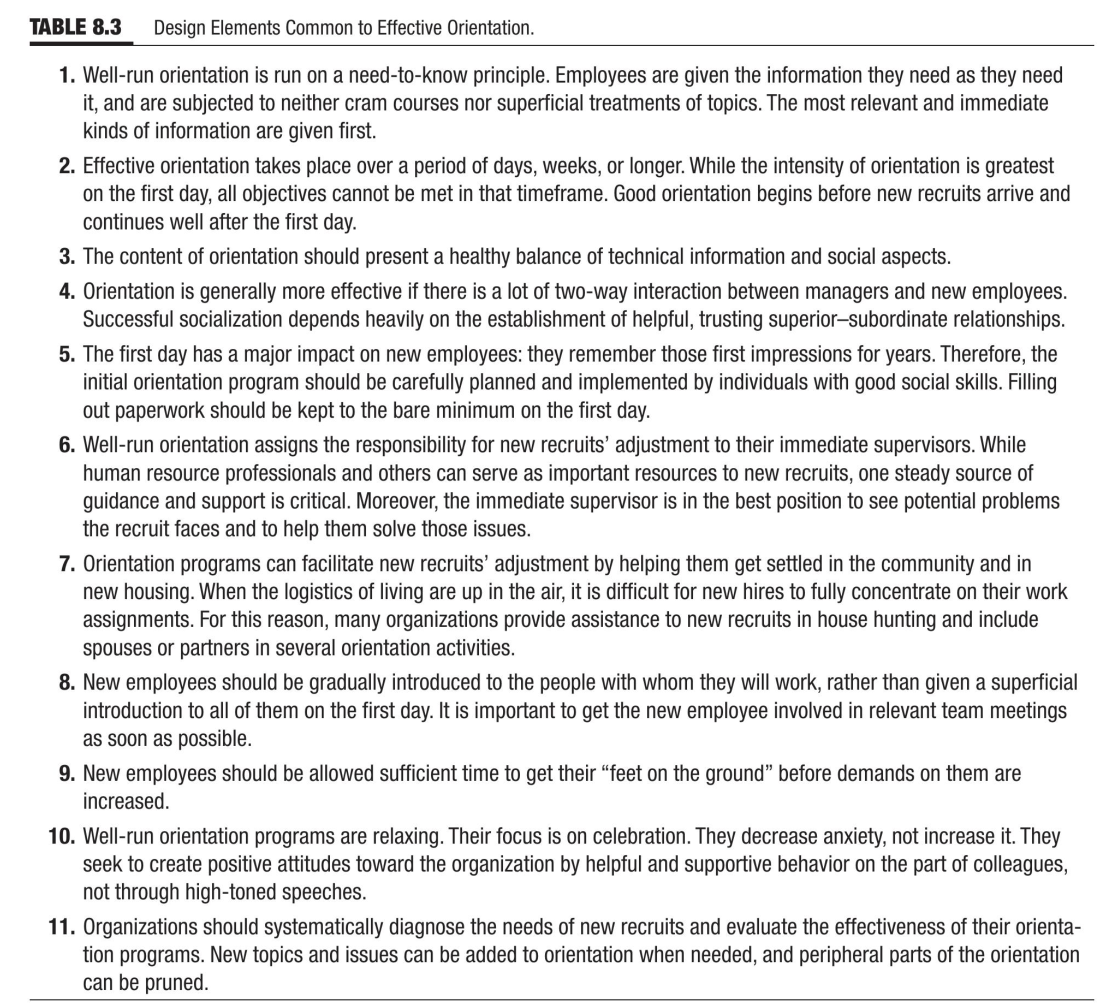 Examine (Table 8.3 below) and describe ways it