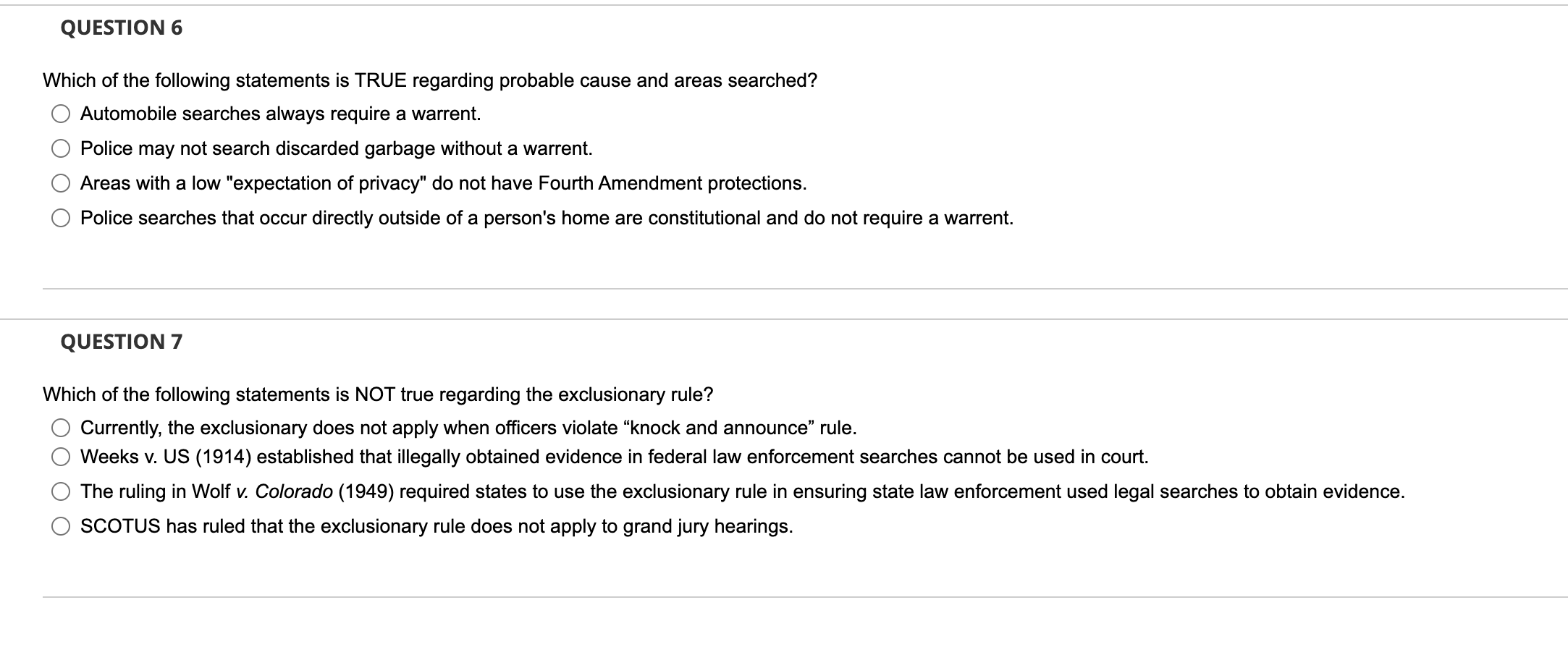 please research the cases that are listed and