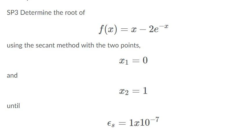Special Problems (you must write your own python