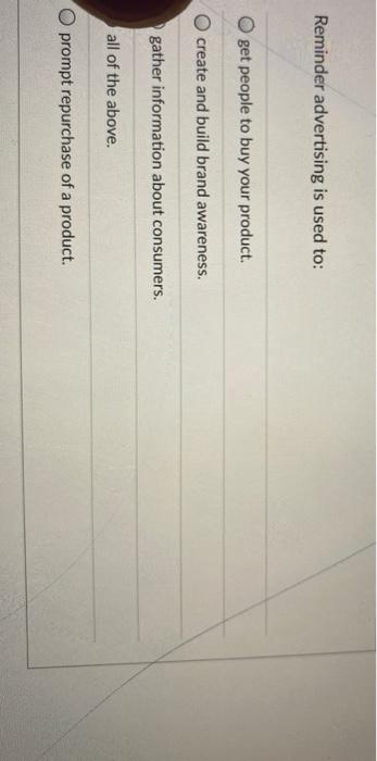 Reminder advertising is used to: get people to