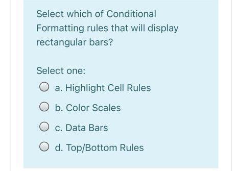Select which of Conditional Formatting rules that