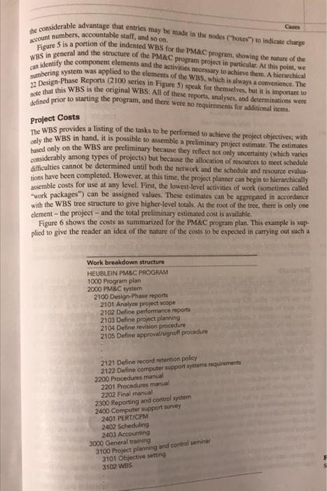 question is at the end CASES Heublein: Project