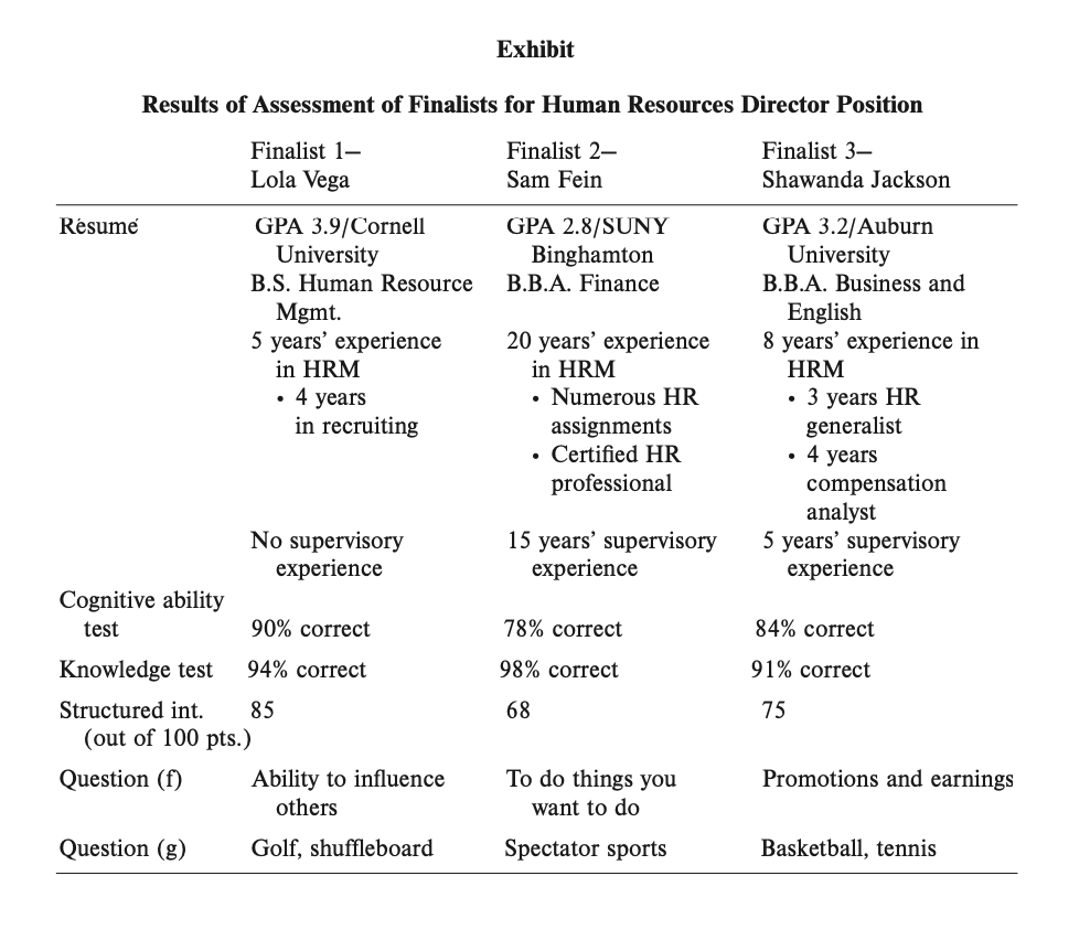 Read the case at the end of Chapter 9, " Choosing