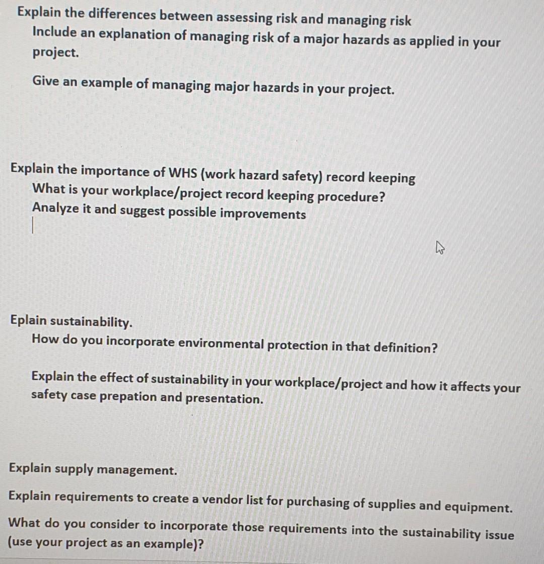 plant processing operation Explain the