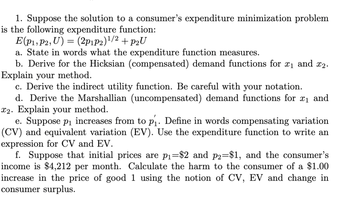 PLEASE SOLVE ALL THE QUESTIONS 1. Suppose the