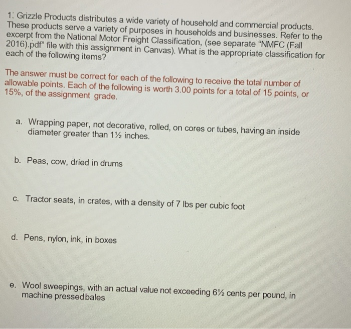 1: Grizzle Products distributes a wide variety of