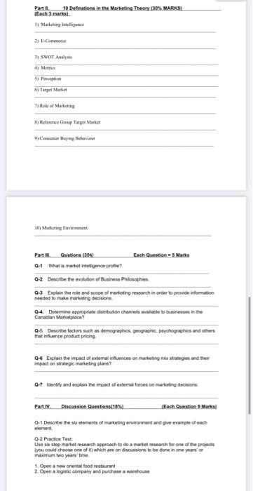 Part 10 Definations in the Marketing Theory 1225.