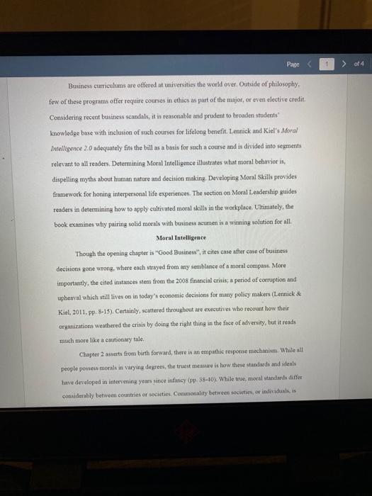 Does this wroting sample demonstrate acceptable