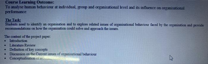 this is actually organisational behaviour