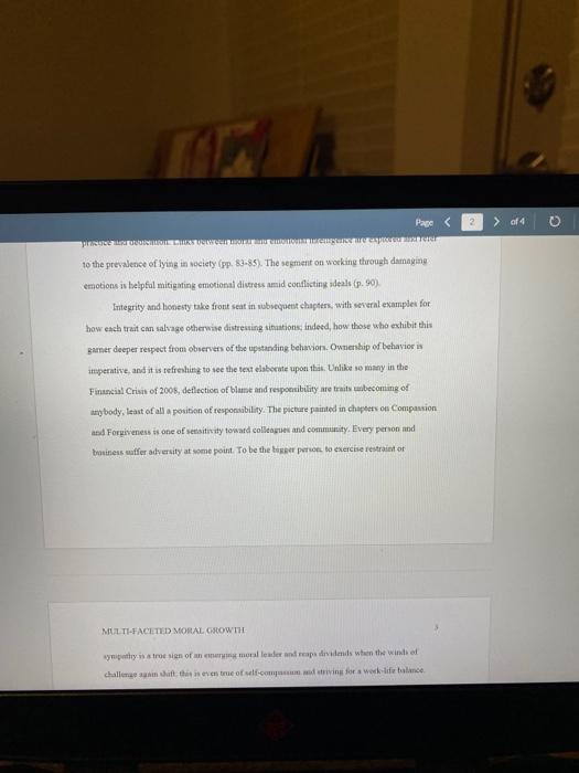 Does this wroting sample demonstrate acceptable