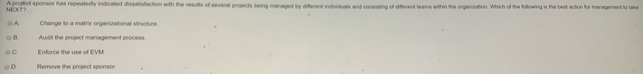 A project manager realizes there is a lot of