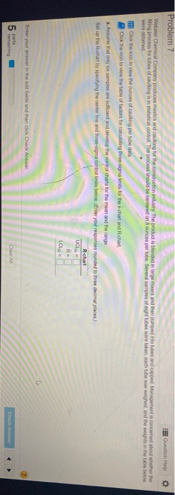 Problem 7 Question Help Webster Chemical Compare